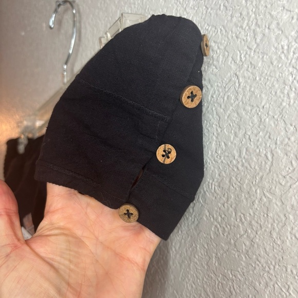 NWT Free People Black Strapless Bandeau Top - Picture 4 of 5